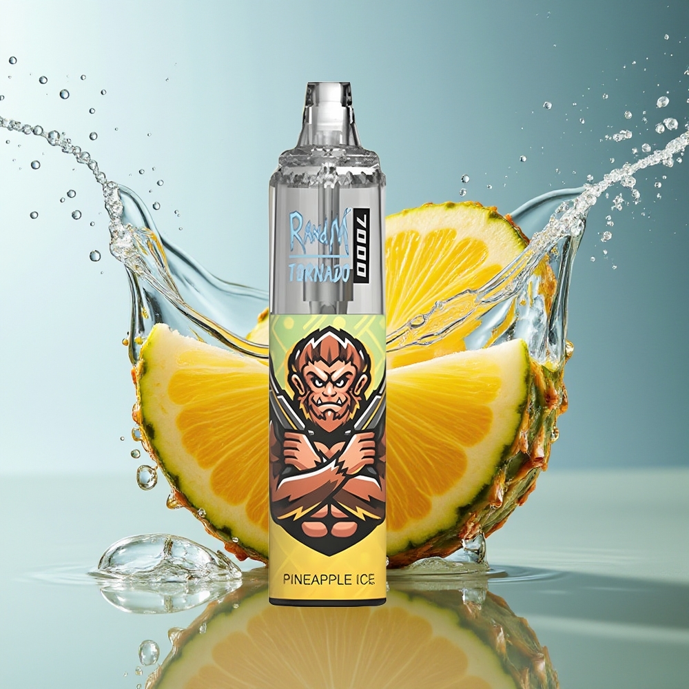 RandM Fumot Tornado 7000 Ananas Ijs 14ML Mesh Coil Type-C RGB Luchtregeling