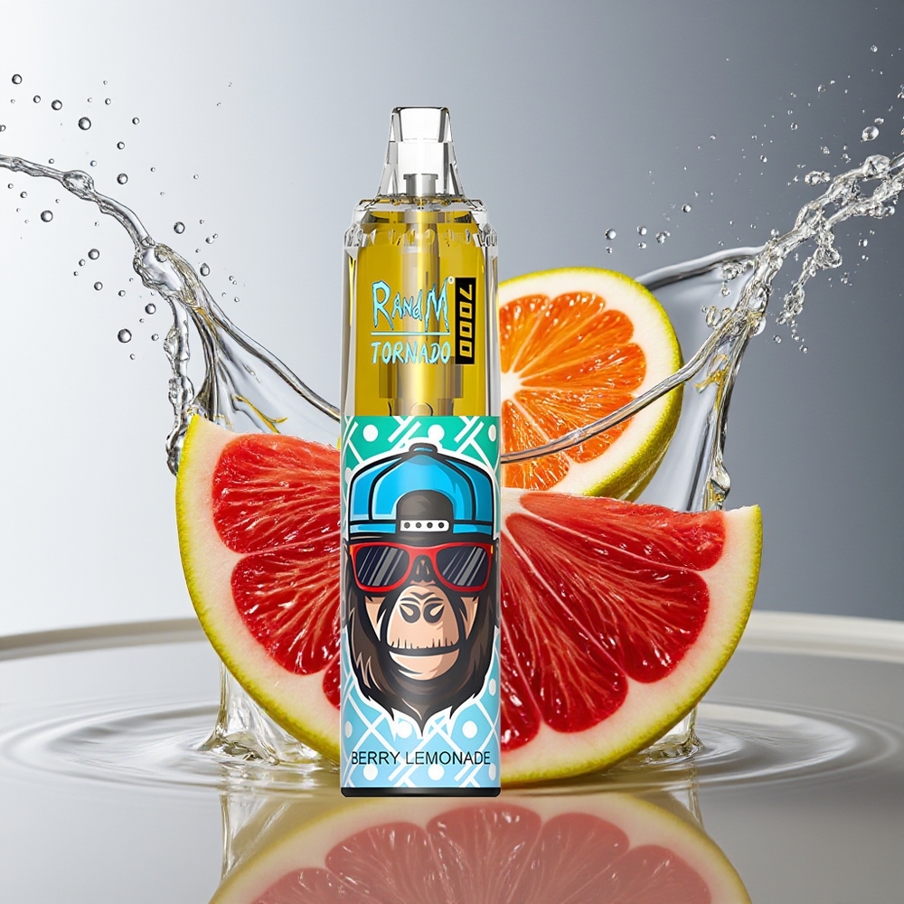 RandM Fumot Tornado 7000 Bessensap Citroenlimonade Mesh Coil Type-C RGB Luchtregeling