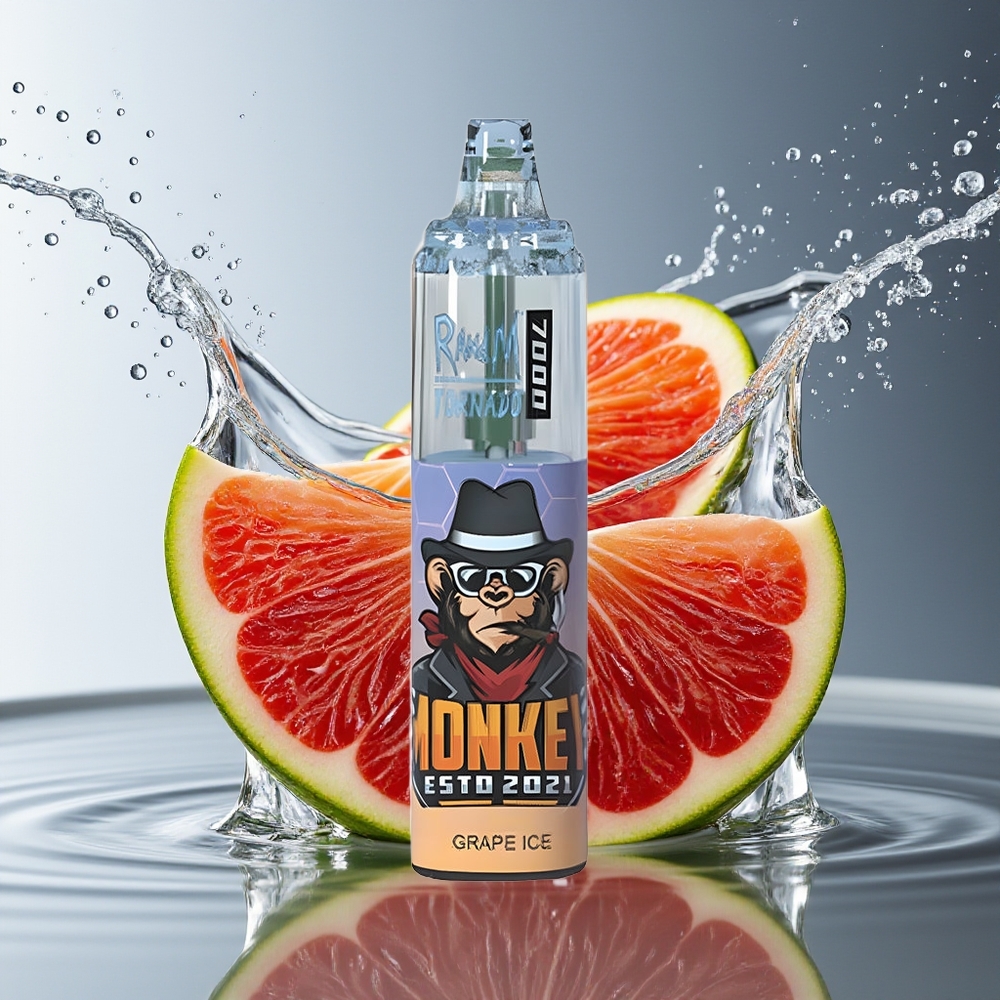 RandM Fumot Tornado 7000 Druiven IJs 14ML Mesh Coil Type-C RGB Luchtregeling