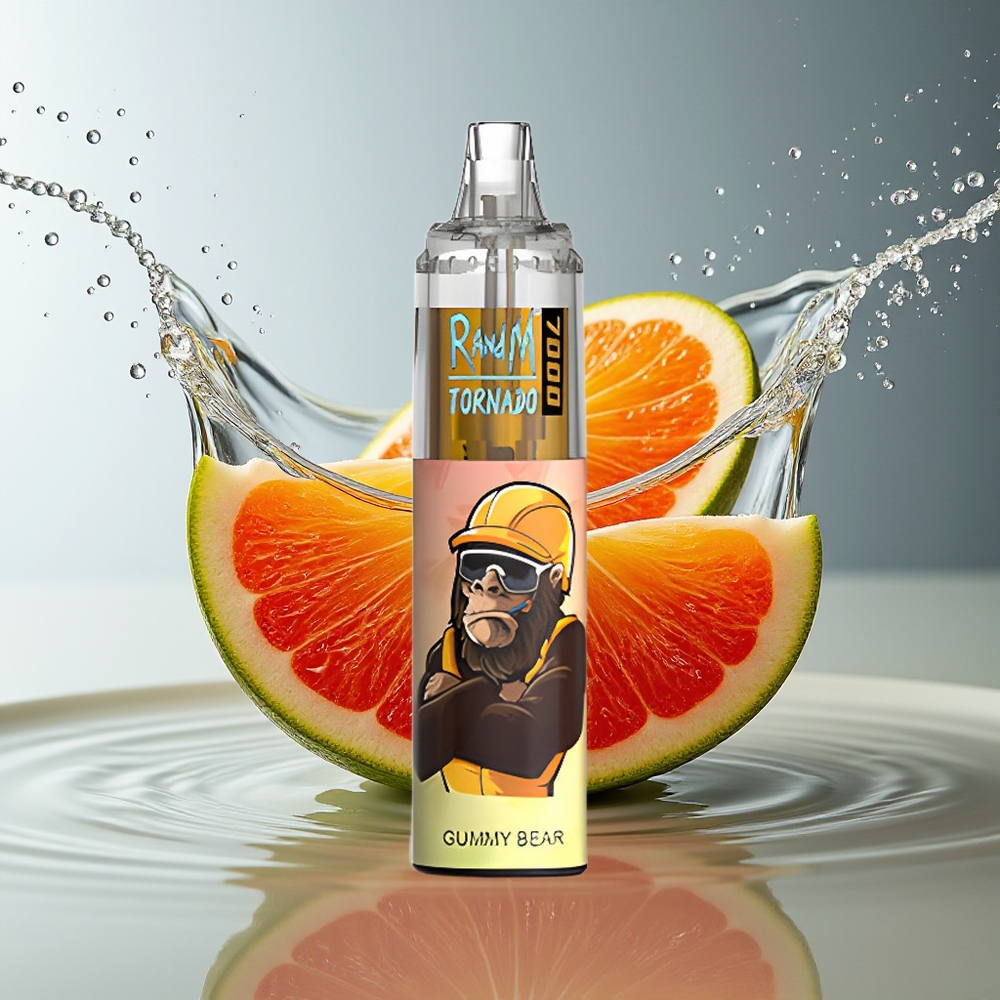 RandM Fumot Tornado 7000 Gummybeer 14ML Mesh Coil Type-C RGB Luchtregeling