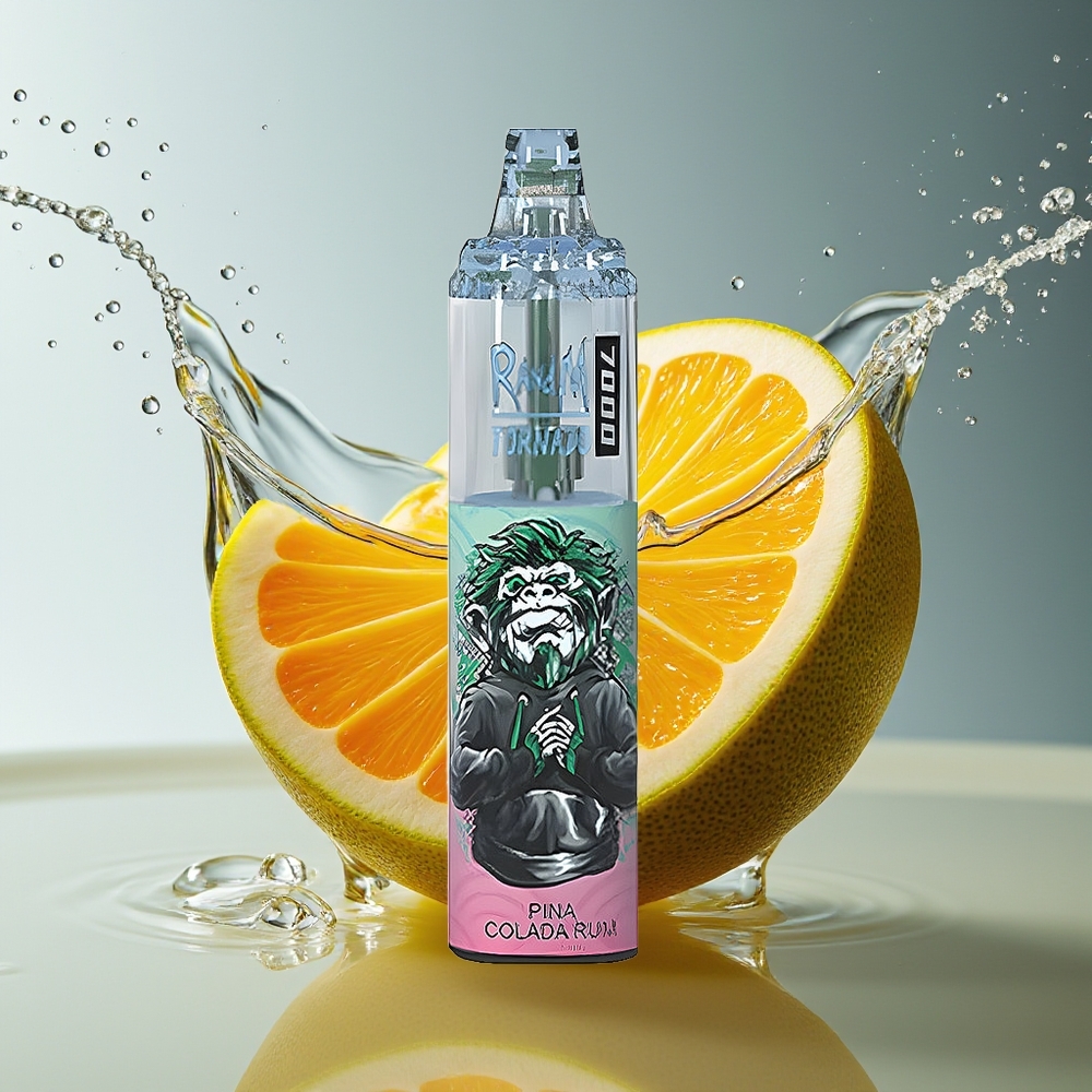 RandM Fumot Tornado 7000 Pina Colada Rum 14ML Mesh Type-C RGB Luchtregeling