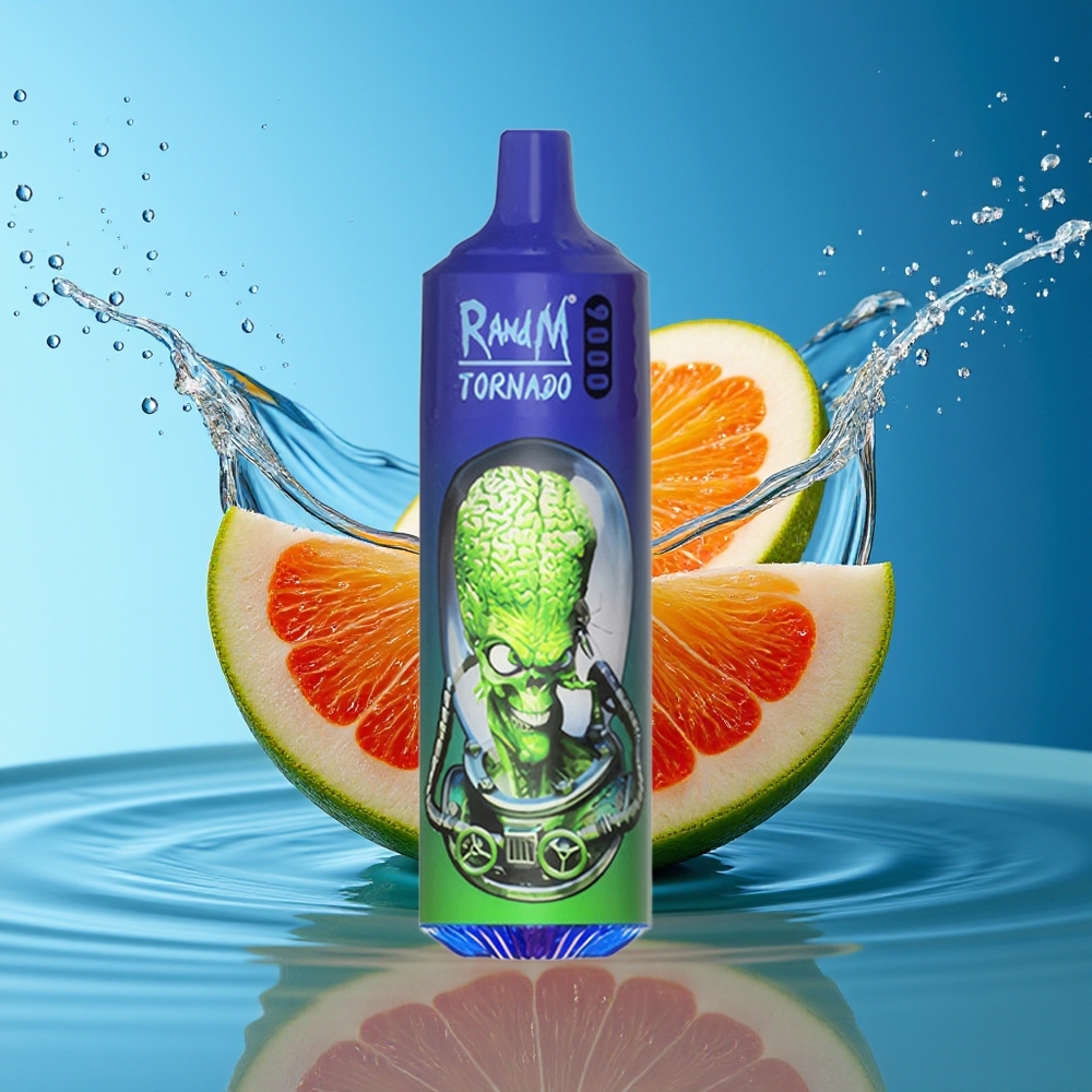 RandM Tornado 9000 Puffs 18mL Mesh Heer Blauw RGB Oplaadbaar