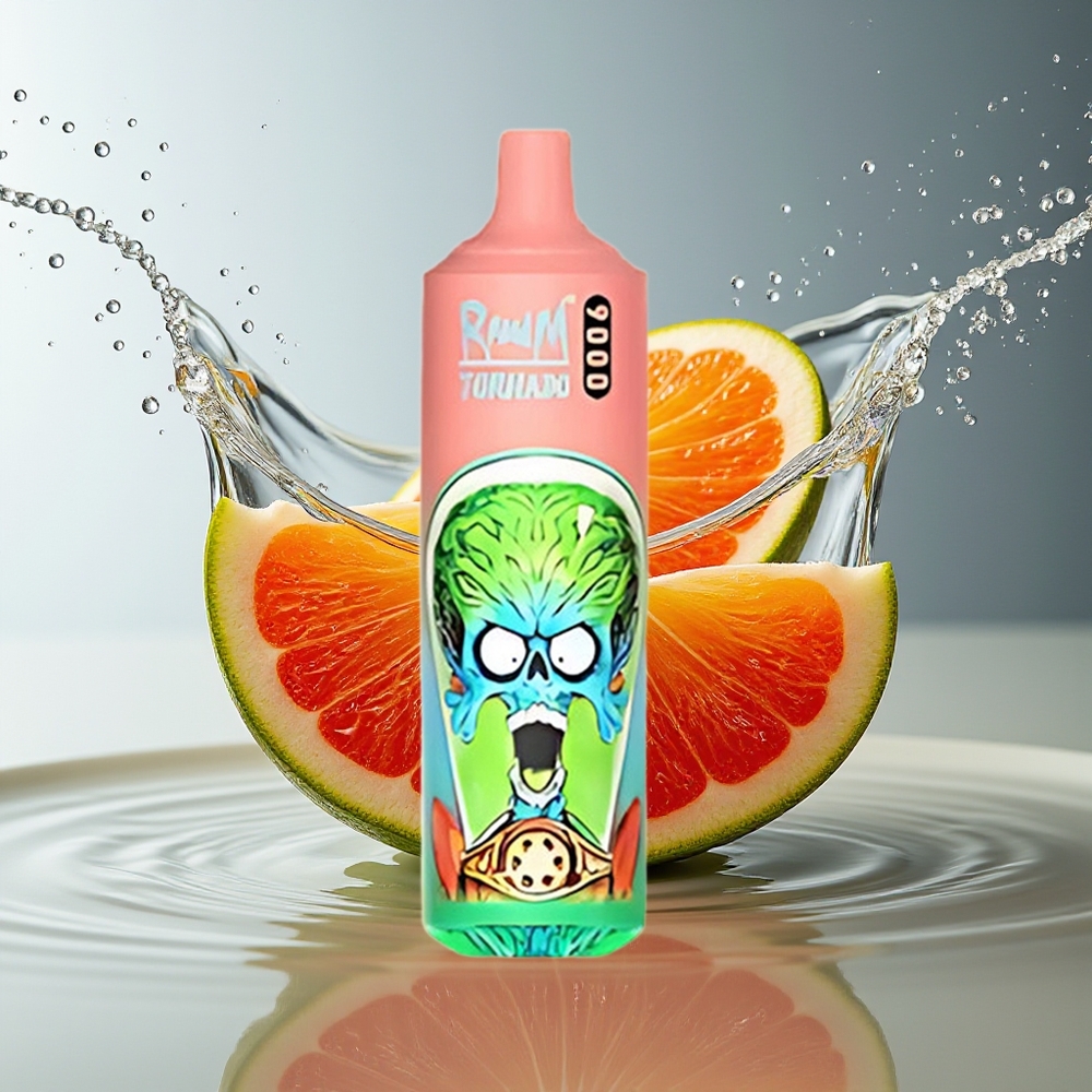 RandM Tornado 9000 Puffs Gummybeer Mesh Coil RGB Display 18mL 850mAh