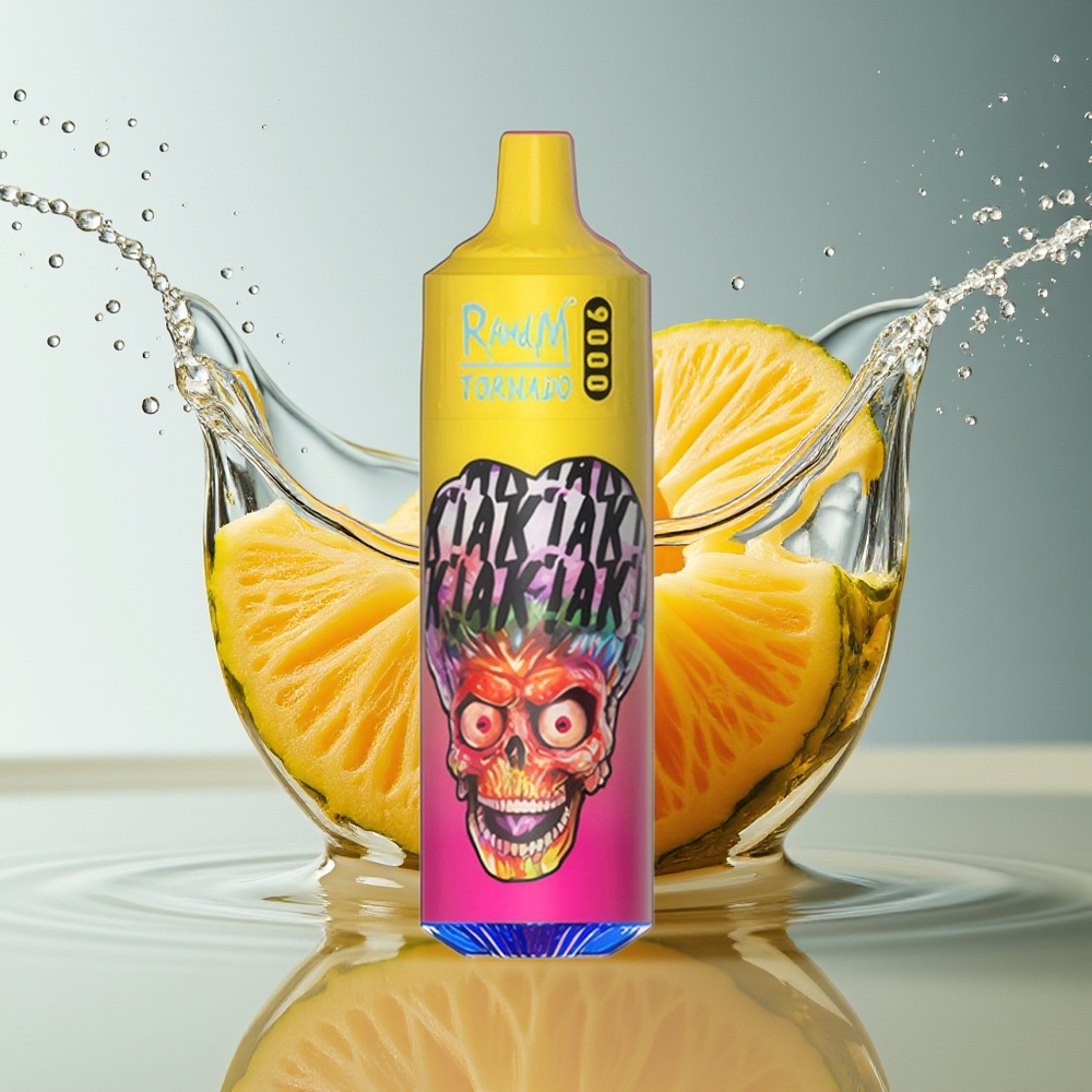 RandM Tornado 9000 Puffs Perzige Mango Ananas 850mAh 18mL Mesh RGB 54 Smaken