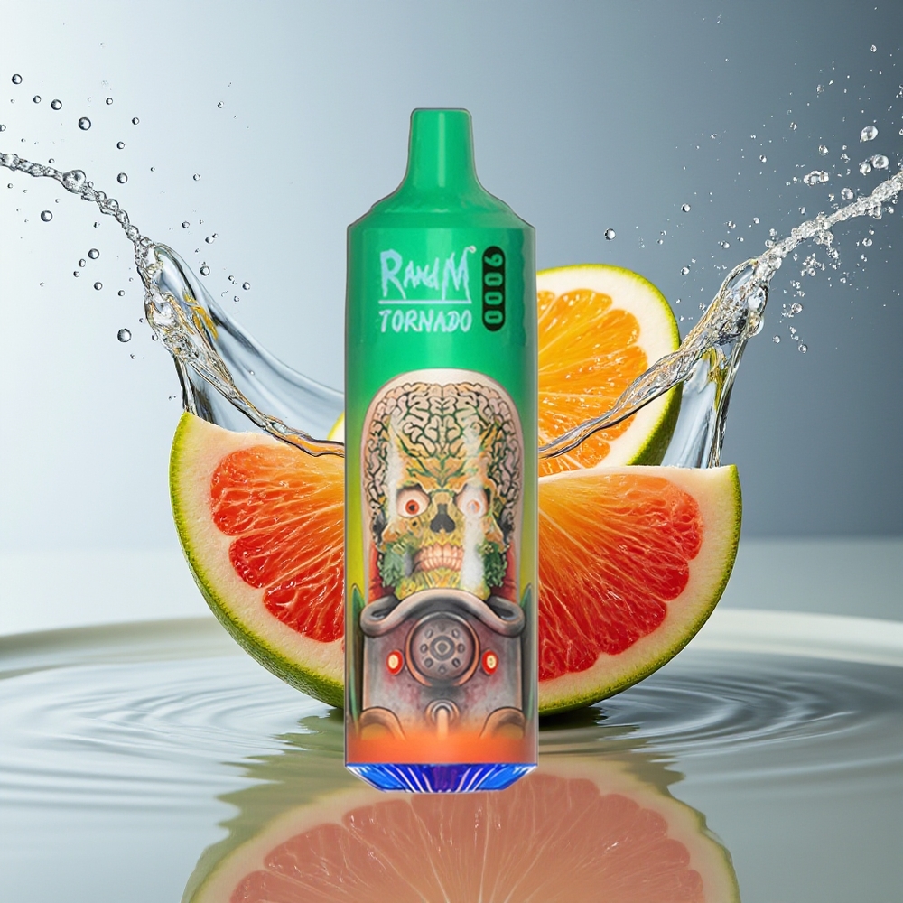 RandM Tornado 9000 Puffs Regenboog Snoep Mesh Display Rechargeable 18mL 54 Smaken