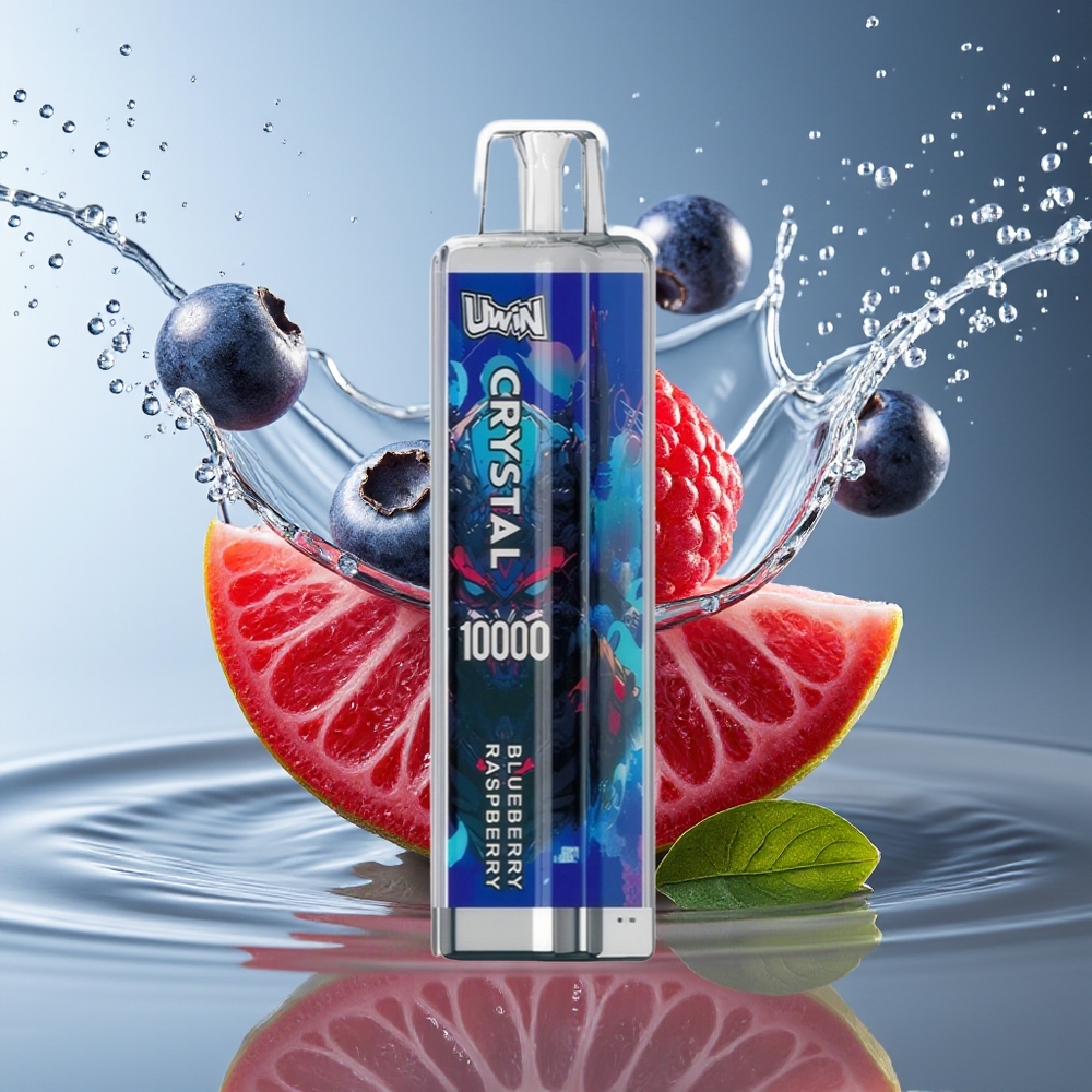 Uwin Crystal 10000 Puffs Blauwe Bes Framboos RGB