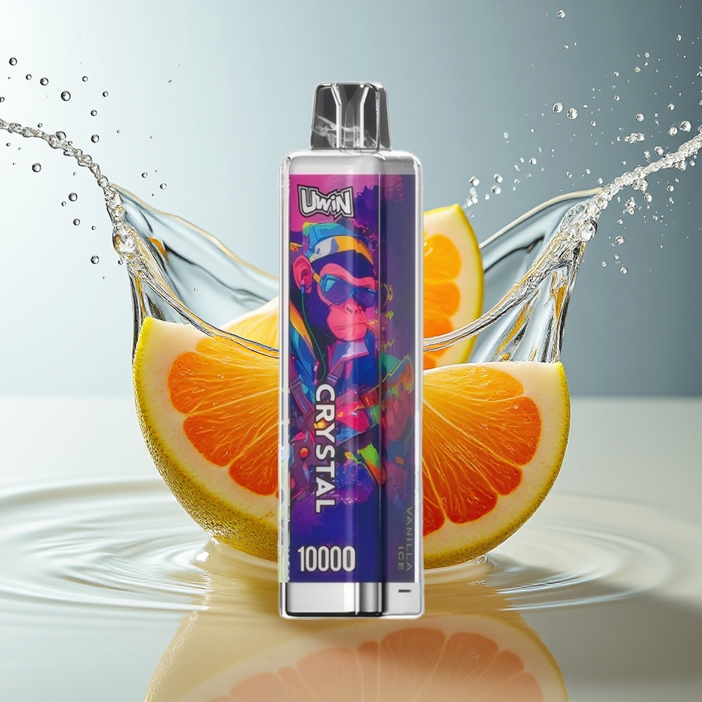 Uwin Crystal 10000 Puffs Vanille Ijs RGB Verlichting