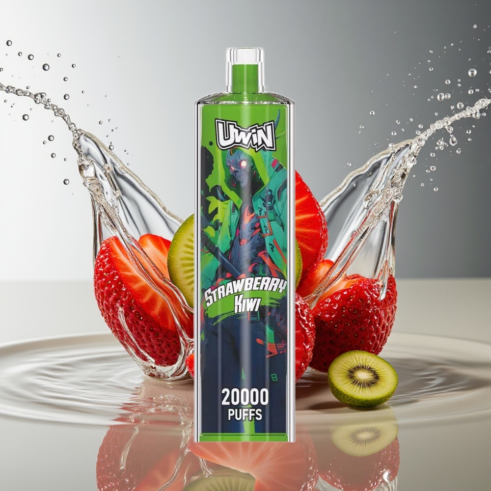 Uwin Shisha Crystal 20000 Puffs Aardbei-Kiwi Mesh Coil 22ml Type-C