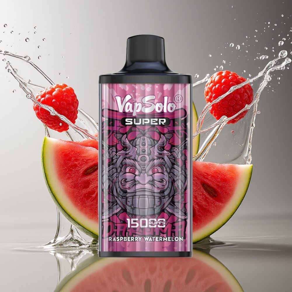 Vapsolo Super 15000 Puffs 40ml Framboos Watermeloen 850mah Mesh Type-C