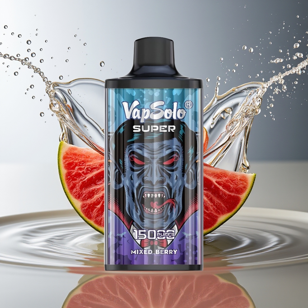 Vapsolo Super 15000 Puffs 40ml Gemengde Bessen Disposable 850mah Type-C Mesh