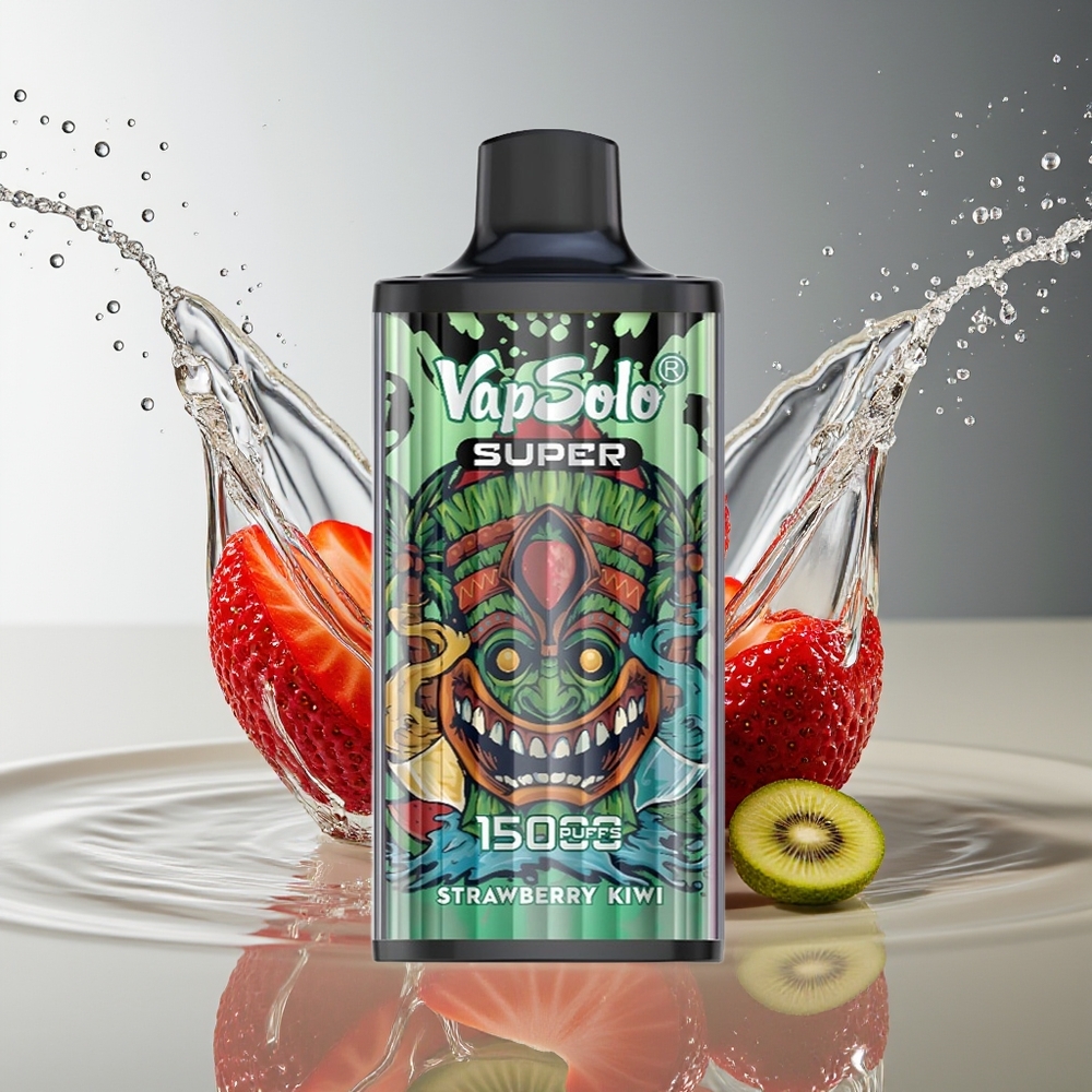 Vapsolo Super 15000 Puffs Wegwerp Vape Aardbei Kiwi 40ml 850mah Mesh Type-C