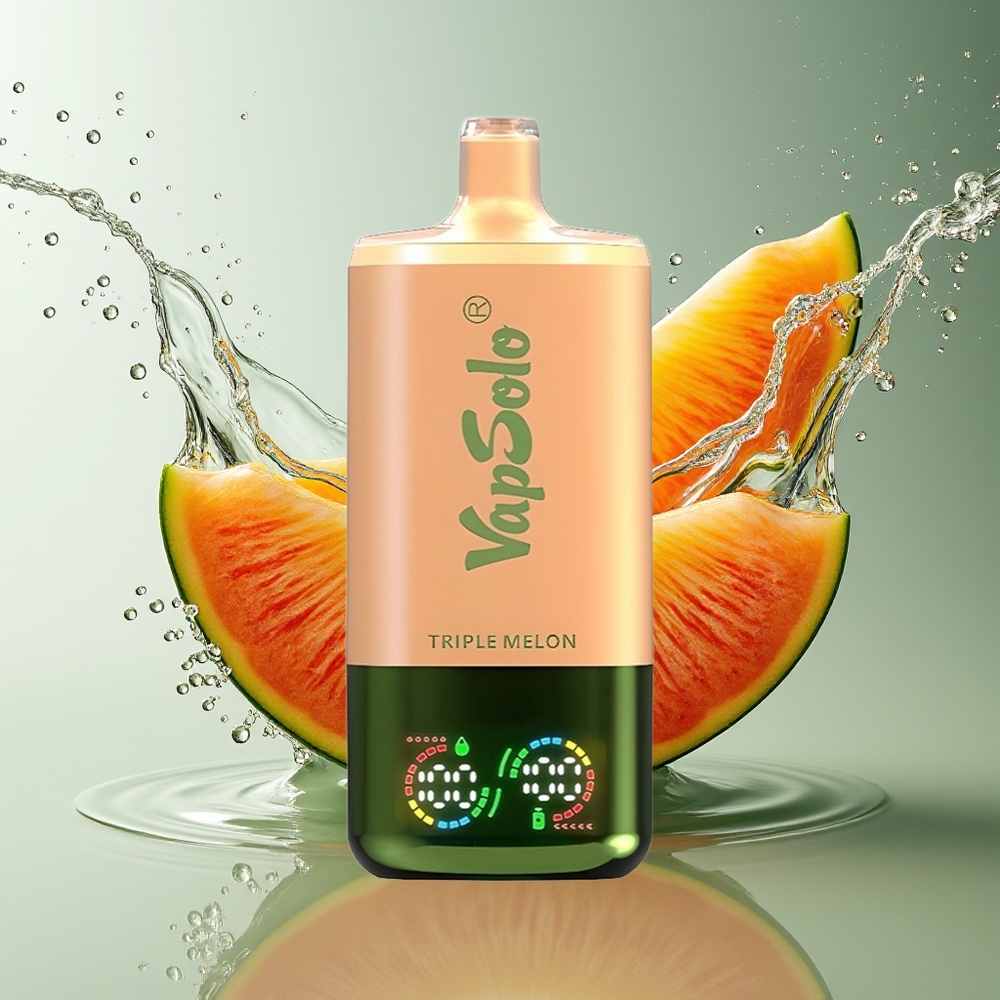 VapSolo Triple 30000 Puffs Drie Meloenen Draagbare Type-C 40ml 20/50mg