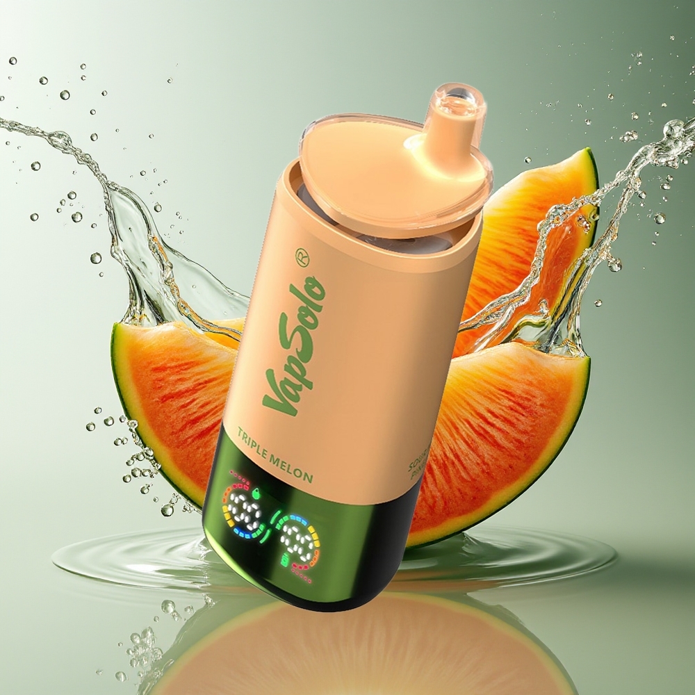 VapSolo Triple 30000 Puffs Drie Meloenen Draagbare Type-C 40ml 20/50mg