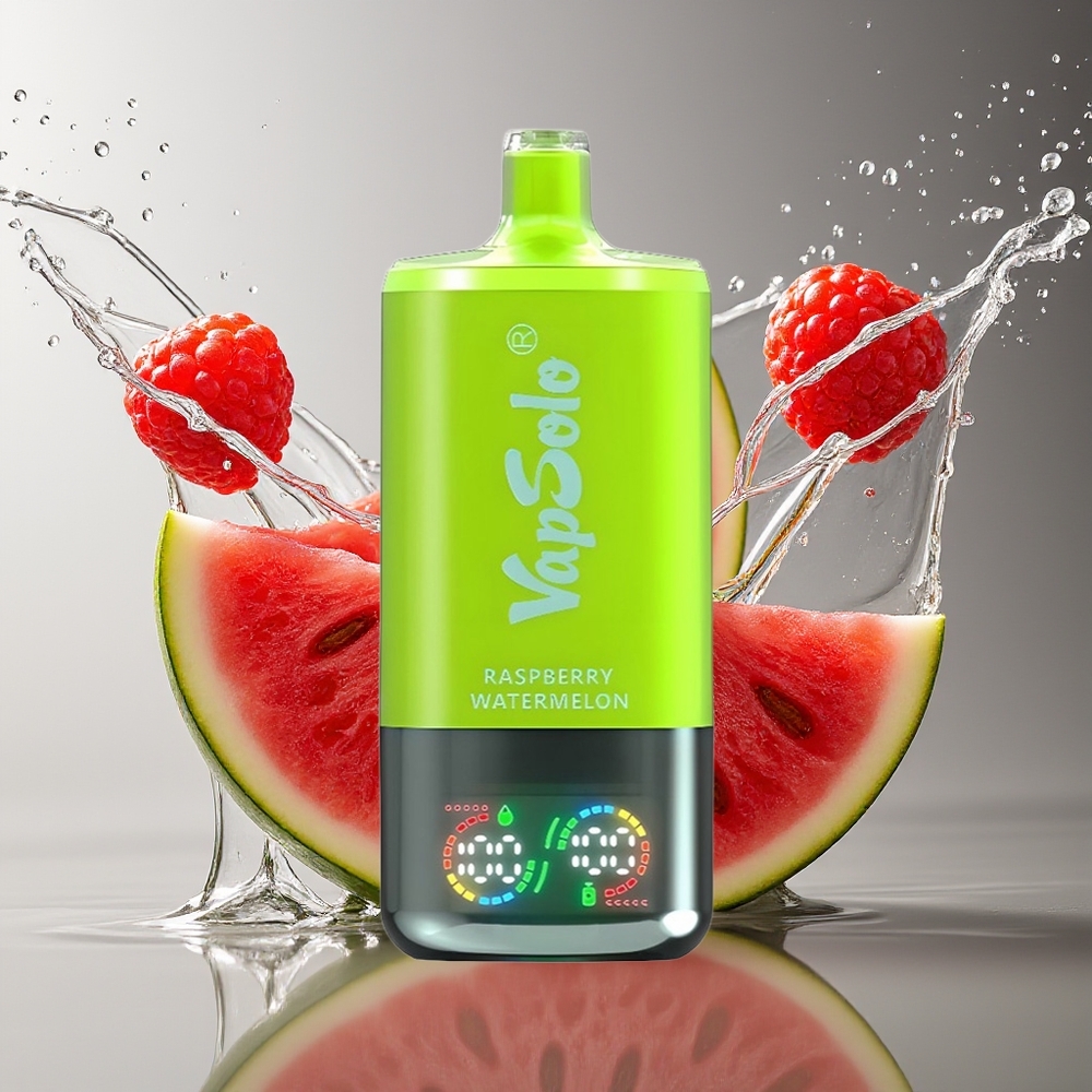 VapSolo Triple 30000 Puffs Framboos Watermeloen 40ml Type-C 20mg/50mg