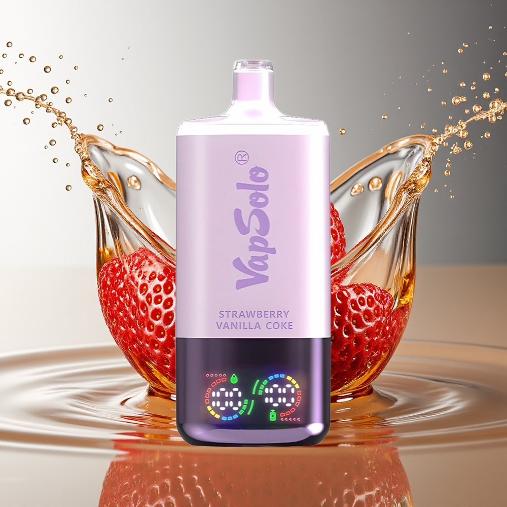 Vapsolo Triple 30000 Puffs Disposable Aardbei Vanille Cola Type-C 40ml 20mg