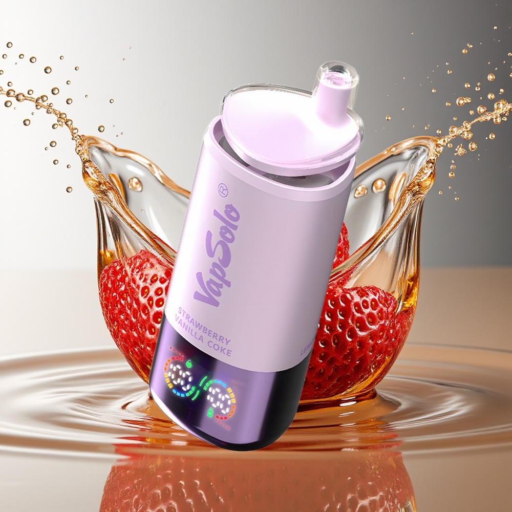 Vapsolo Triple 30000 Puffs Disposable Aardbei Vanille Cola Type-C 40ml 20mg