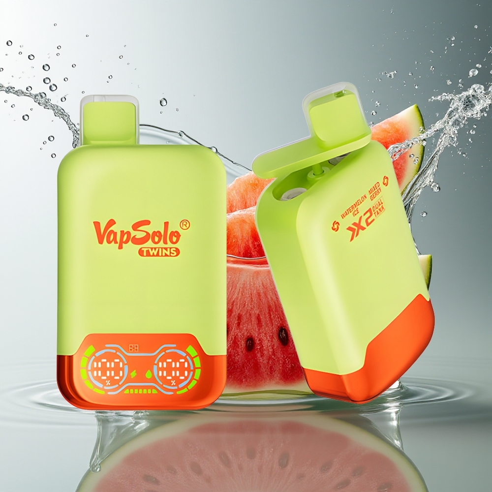 Vapsolo Twins 20000 Puffs Disposable 40ml Watermeloen IJs & Gemengde Bes Type-C