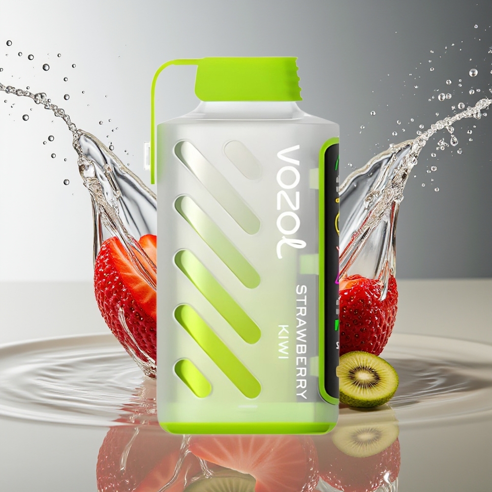 VOZOL Gear Power 20000 Puffs Aardbei-Kiwi Dual Mesh Volledig Scherm 20mL 5%