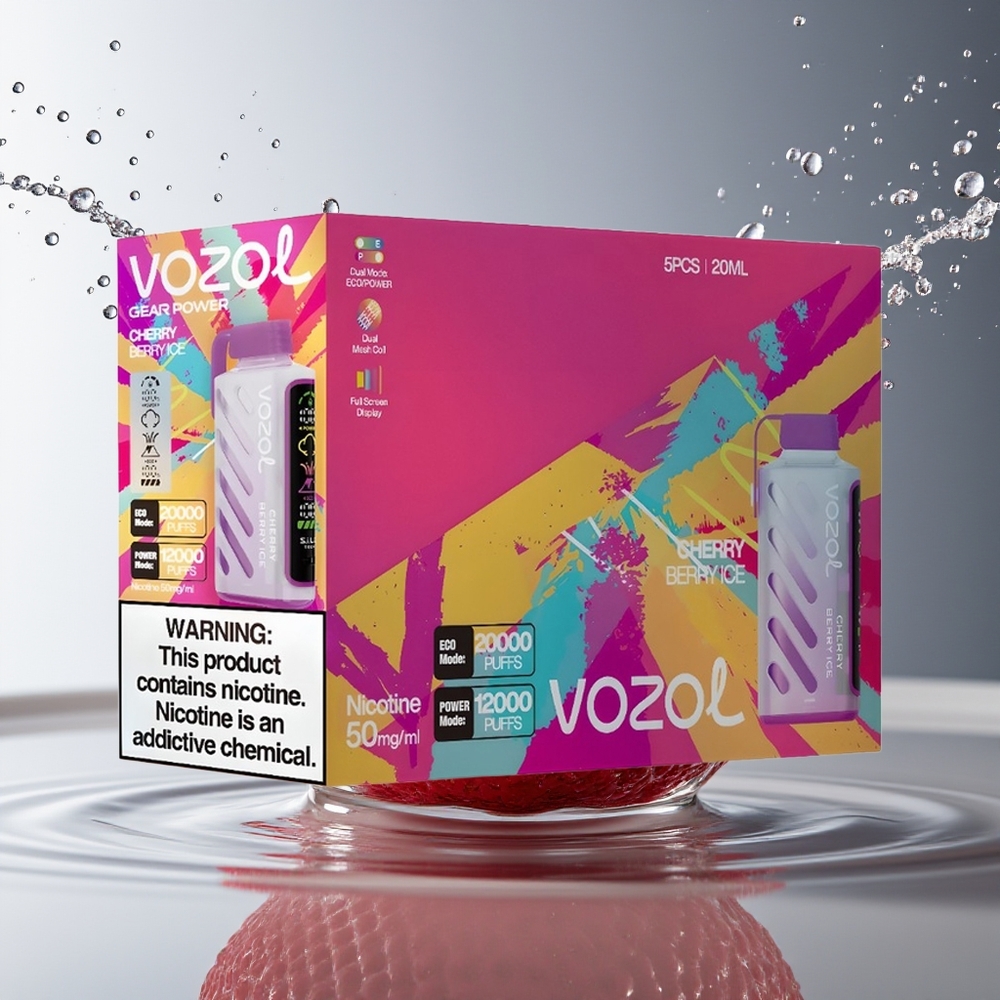 VOZOL Gear Power 20000 Puffs Dual Mesh Cherry Bessen IJs