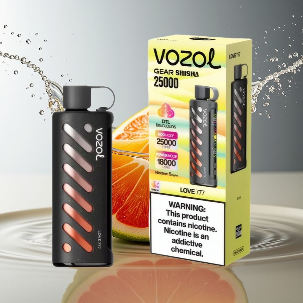 VOZOL Gear Shisha 25000 Puffs 30 Heerlijke Smaken Dual Mesh 5mg/ml Love 777