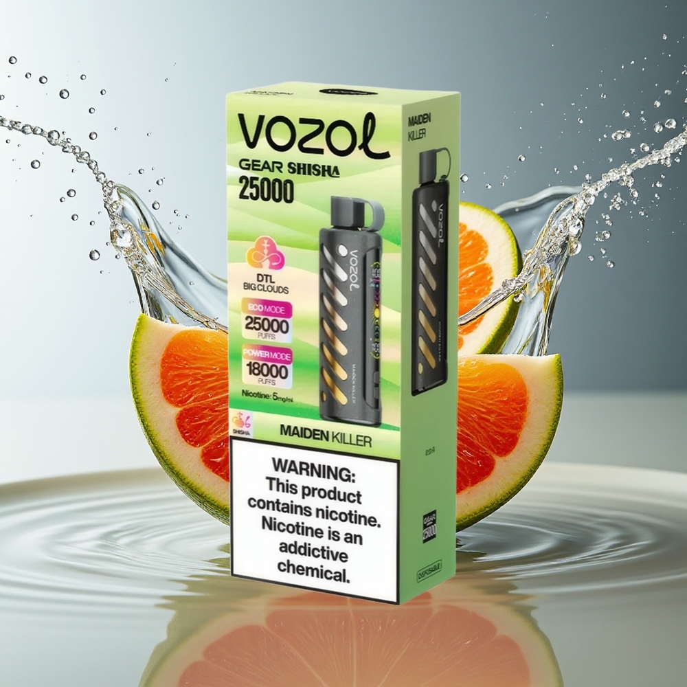 VOZOL Gear Shisha 25000 Puffs 30 Smaakcombinaties Dual Mesh 1000mAh 5mg/ml