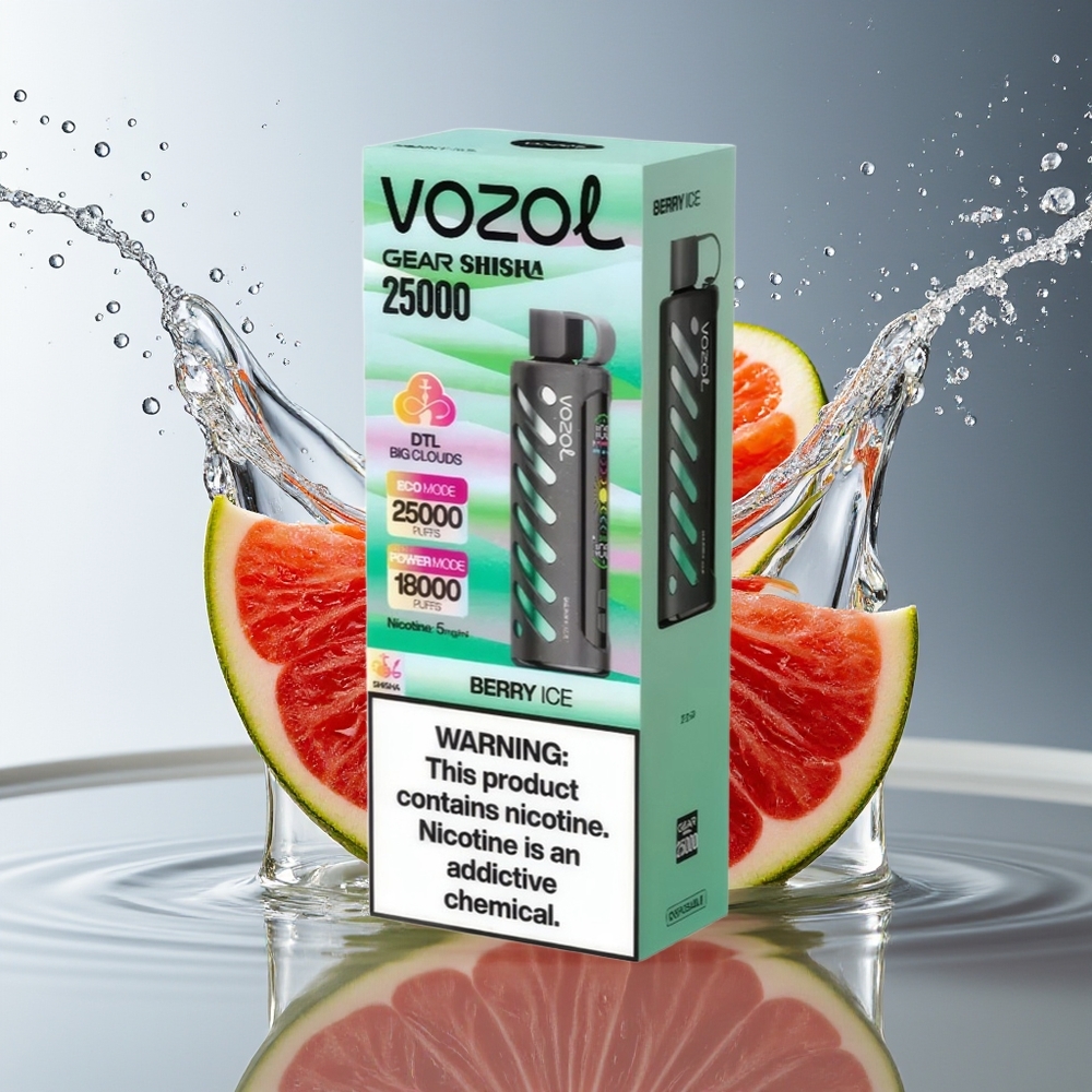 VOZOL Gear Shisha 25000 Puffs Bes-IJs Shisha Dual Mesh 1000mAh 5mg/ml