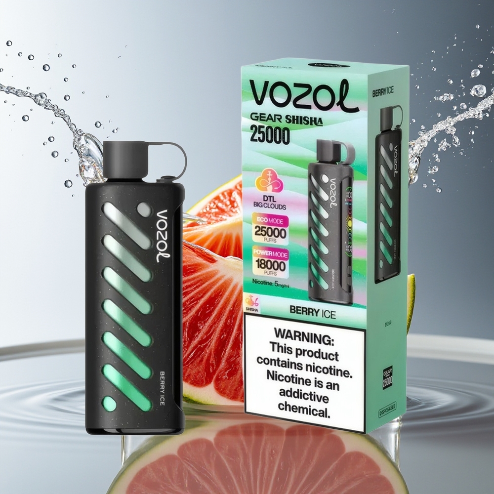 VOZOL Gear Shisha 25000 Puffs Bes-IJs Shisha Dual Mesh 1000mAh 5mg/ml