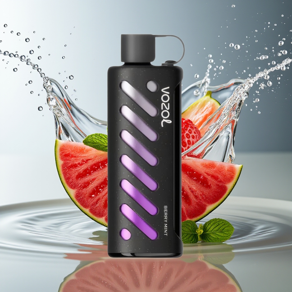 VOZOL Gear Shisha 25000 Puffs Bes Sipermunt Dual Mesh 1000mAh S.i.L.C Tech 5mg/ml