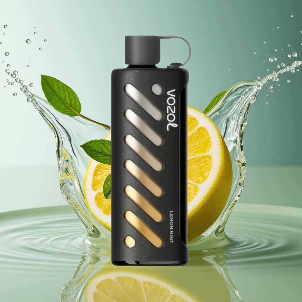 VOZOL Gear Shisha 25000 Puffs Citroen Munt S.i.L.C Tech Dual Mesh 1000mAh 5mg/ml