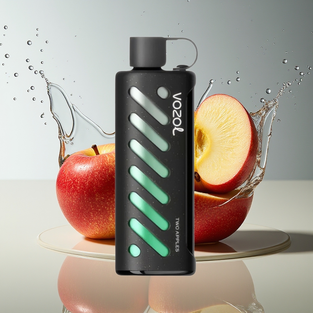 VOZOL Gear Shisha 25000 Puffs Dubbele Appel S.i.L.C Tech Dual Mesh 1000mAh 5mg/ml