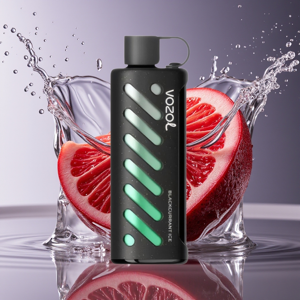 VOZOL Gear Shisha 25000 Puffs Zwarte Bes IJs Wegwerp Vape Dual Mesh S.i.L.C Tech 5mg/ml