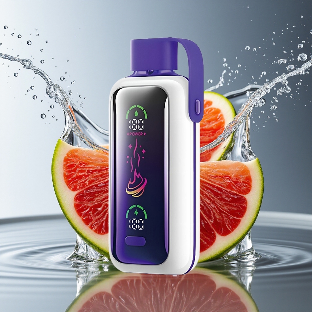 VOZOL Star 20000 Puffs Dubbele Mesh Scherm Druif IJs Wegwerp Vape