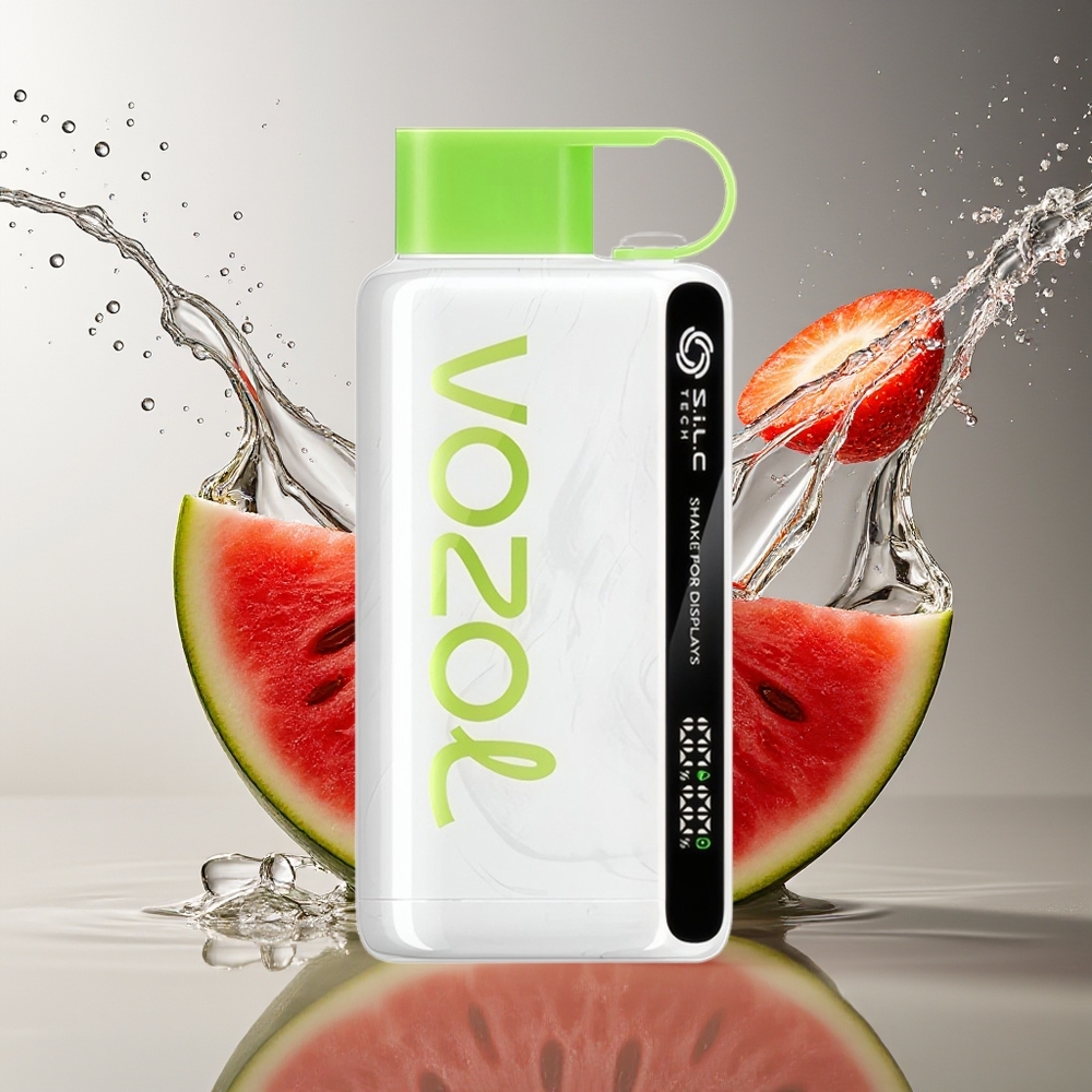 VOZOL STAR 9000/12000 Aardbei Watermeloen Wegwerp Vape S.i.L.C TECH 650mAh 30% Snellader